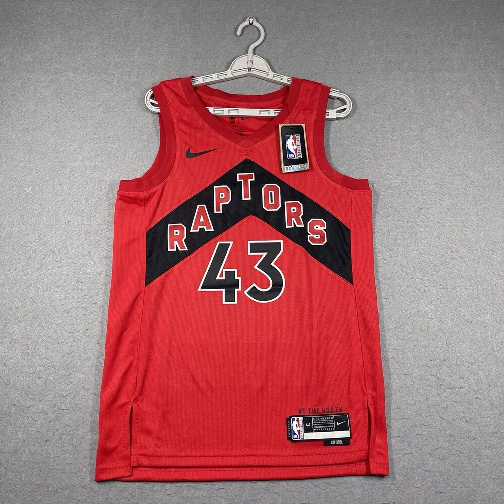 Pascal Siakam Jersey Mens Medium Red #43 Toronto Raptors Nike Swingman Icon NBA